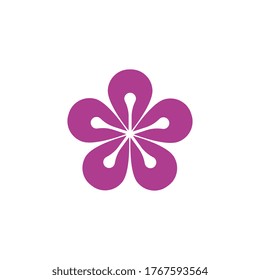 flower vector icon design template illustration