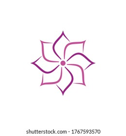 ilustración de diseño de icono de vector de flores