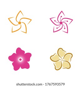 flower vector icon design template illustration