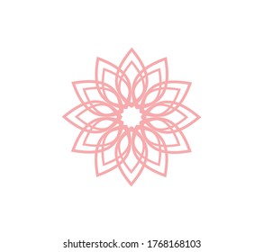 flower vector icon design template illustration