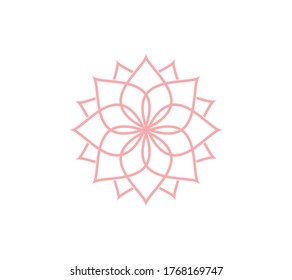 flower vector icon design template illustration
