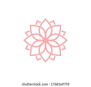 flower vector icon design template illustration