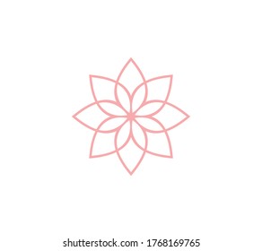 flower vector icon design template illustration
