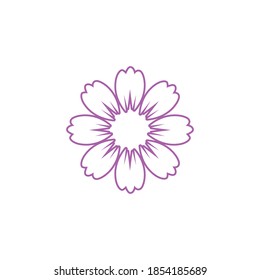 flower vector icon design template illustration