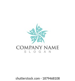 flower vector icon design template illustration