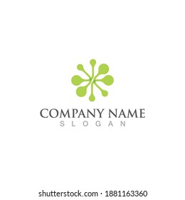 flower vector icon design template illustration