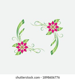 flower vector icon design template illustration
