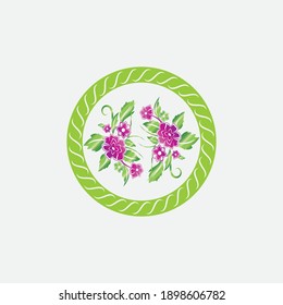 ilustración de diseño de icono de vector de flores