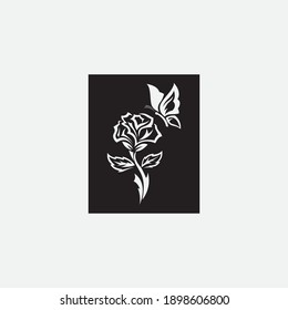 Blumenvektorsymbol-Designvorlage