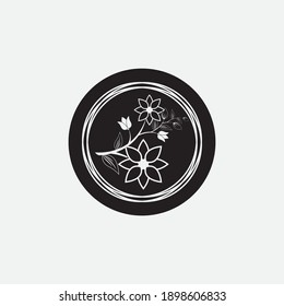 flower vector icon design template illustration