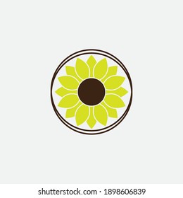 flower vector icon design template illustration