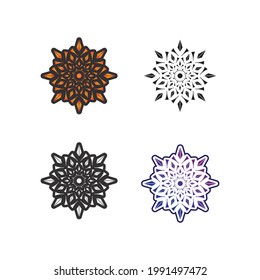 flower vector icon design template illustration