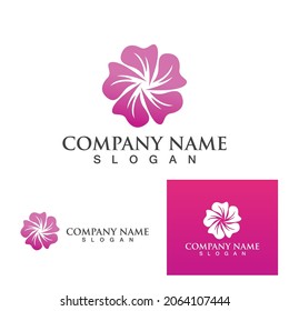 flower vector icon design template illustration