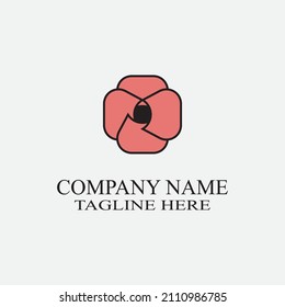 flower vector icon design template illustration