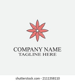 flower vector icon design template illustration