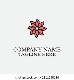 flower vector icon design template illustration