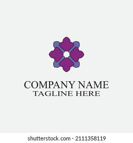 flower vector icon design template illustration