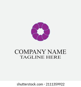 flower vector icon design template illustration