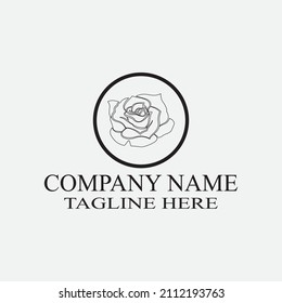 ilustración de diseño de icono de vector de flores