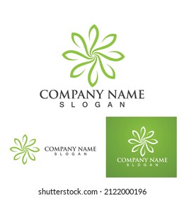 flower vector icon design template illustration