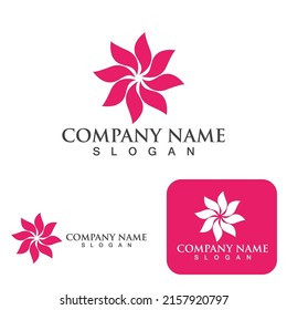 flower vector icon design template illustration