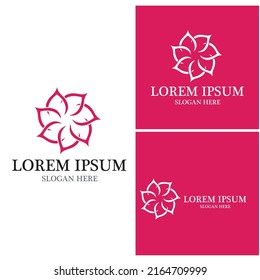 flower vector icon design template illustration