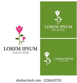 Flower vector icon design template illustration