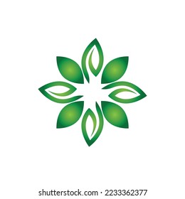 Flower vector icon design template illustration