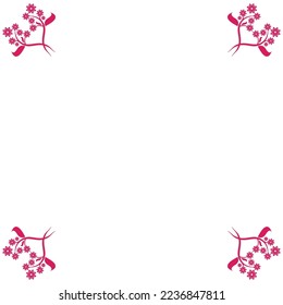 Ilustración de diseño de icono de vector de flor