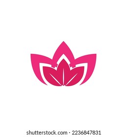 Ilustración de diseño de icono de vector de flor