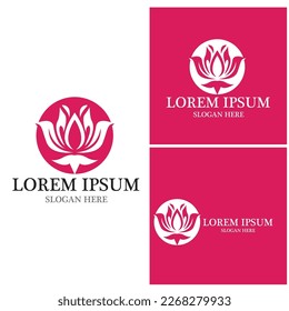 flower vector icon design template illustration