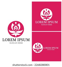 flower vector icon design template illustration