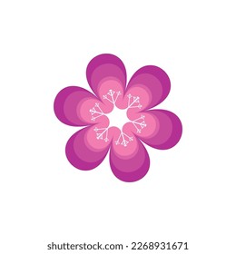 Flower vector icon design template illustration