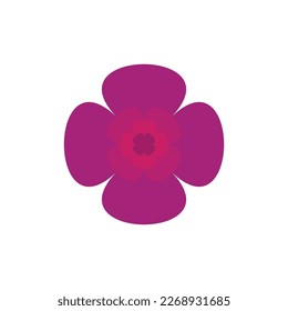 Flower vector icon design template illustration