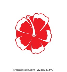 Flower vector icon design template illustration