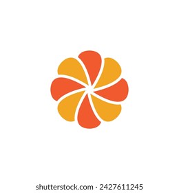 flower vector icon design template illustration