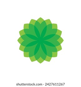 ilustración de plantilla de diseño de icono de vector de flor