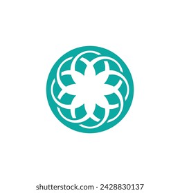 flower vector icon design template illustration