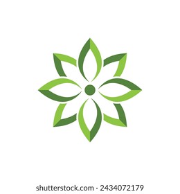 Blumenvektor-Symbol Design-Vorlage Illustration