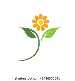 Blumenvektor-Symbol Design-Vorlage Illustration