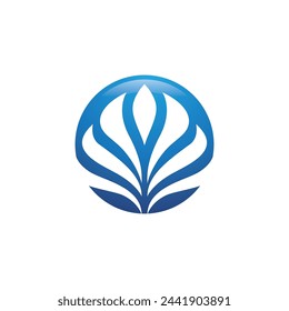ilustración de plantilla de diseño de icono de vector de flor