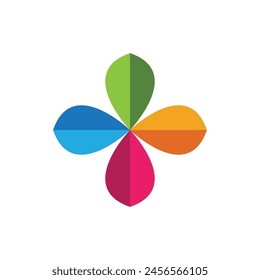 flower vector icon design template illustration