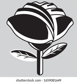 flower vector icon flat illustration design for logo