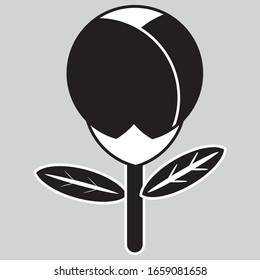 flower vector icon flat illustration design for logo