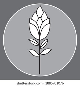 flower vector icon flat illustration design. eps10