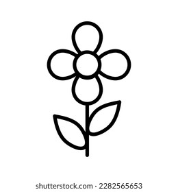 Flower vector icon flat illustration on white background..eps