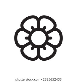 Flower vector icon. Flower flat sign design. Flower symbol pictogram. UX UI icon