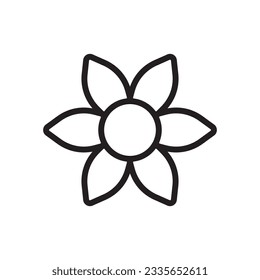 Flower vector icon. Flower flat sign design. Flower symbol pictogram. UX UI icon
