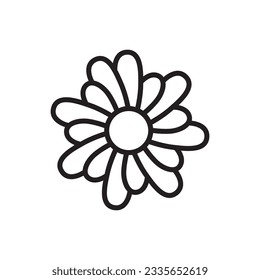 Flower vector icon. Flower flat sign design. Flower symbol pictogram. UX UI icon