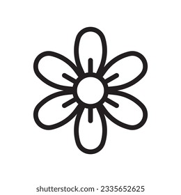 Flower vector icon. Flower flat sign design. Flower symbol pictogram. UX UI icon